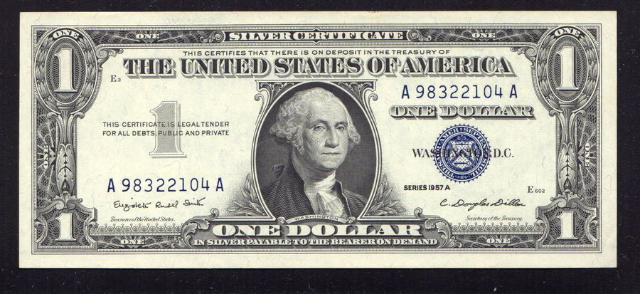 Fr.1620, 1957A $1 Silver Certificate, A-A Block, Ch. CU